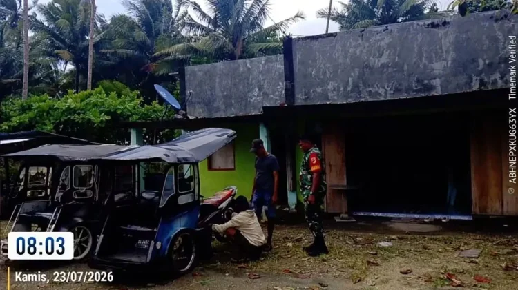 Babinsa Melonguane Edukasi Pengendara Bentor Soal Keselamatan Berlalulintas