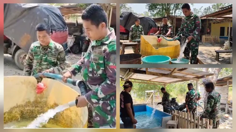 Kodim 1312/Talaud Salurkan Bantuan Air Bersih Serentak di Wilayah Teritorial
