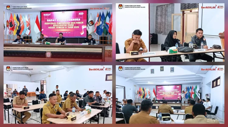 KPU Talaud Tetapkan PDPB Triwulan III 2026 Sebanyak 73.811 Pemilih
