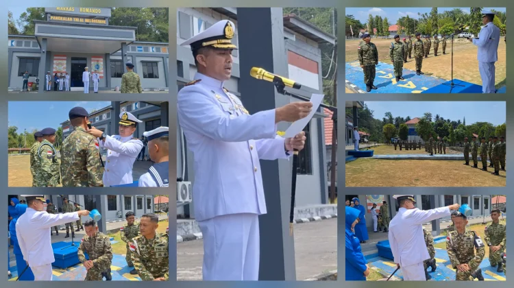 Pesan Kehormatan dari Perbatasan: 13 Prajurit Lanal Melonguane Naik Pangkat