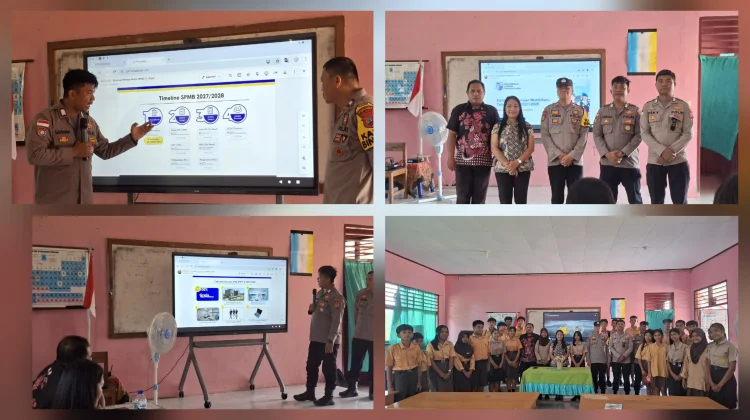 Polsek Beo Sosialisasi Penerimaan Siswa SMA Kemala Taruna Bhayangkara
