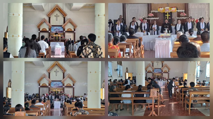 Ibadah Perjamuan Kudus di GERMITA Imanuel Kiama