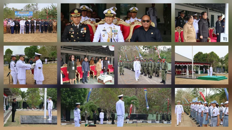 Danlanal Melonguane Irup HUT ke - 81 TNI di Talaud