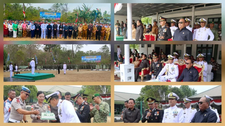 Kapolres Talaud Hadiri Upacara HUT ke-81 TNI, Surprise Warnai Momentum Tersebut