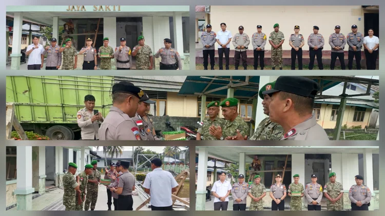 Sinergi tanpa Batas, Kapolsek Beo Kejutan Kue Ultah di HUT TNI ke-81
