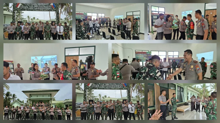 HUT TNI ke-81, Polsek Kabaruan Beri Kejutan di Pos AD Pulau Terluar