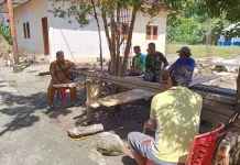 Babinsa Desa Matahit Koordinasi Penyiapan Lahan KDKMP Talaud