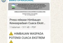 BMKG Ingatkan Potensi Cuaca Ekstrem di Sulawesi Utara