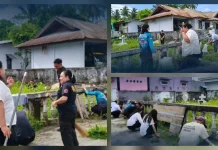 Sambut Ramadhan, Lapas Lirung Kerja Bakti di Taman Bahagia