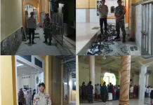 Sinergitas TNI-Polri Amankan Ibadah Salat Tarawih di Lirung