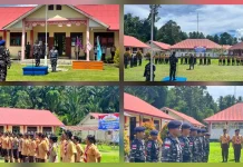 Danlanal Melonguane Buka Perkemahan Korps Kadet Republik Indonesia