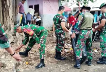 Wujudkan Program Indonesia Asri, Koramil Melonguane Karya Bhakti