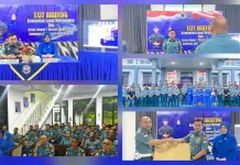 Danlanal Melonguane Gelar Exit Briefing jelang Purna Tugas