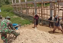 Babinsa Percepat Pembangunan Koperasi Merah Putih Desa Bantik