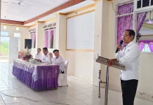 Kakan Kemenag Talaud Buka Pembinaan Guru PAK