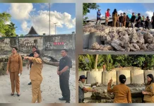 Wakil Bupati Talaud Pantau Proyek Talud Mamahan Essang