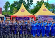 Semarak Bazar Ramadhan Lanal Melonguane Sambut Idul Fitri