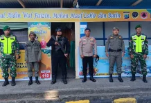 Sinergitas TNI dan Polri Amankan Pelabuhan Laut Melonguane