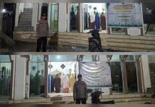 Pengamanan Sholat Tarawih di Masjid Asy Suhada Beo