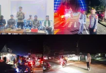 Polsek Beo Kawal Pawai Takbiran  Berjalan Kondusif