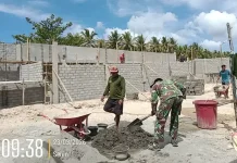 Babinsa Ikut Membantu Bangun Koperasi Merah Putih