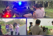 Respon Cepat, Pamapta Polres Talaud Tangani Lakalantas Tunggal