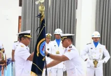Laksda TNI Dery Triesananto Pimpin Sertijab Danlanal Tolitoli