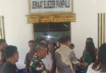 Tingkatkan Iman Babinsa Amankan Ibadah Jumat Agung Talaud