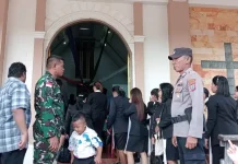 Sinergitas TNI/Polri di Desa Pangeran Jaga Kamtibmas