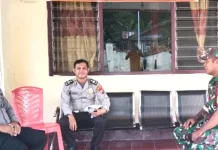 Babinsa Bangun Sinergitas dengan Polri dalam Menciptakan Kamtibmas yang Kuat