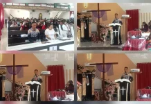 Kapolsek Gemeh Hadiri Ibadah Paskah di Desa Taturan