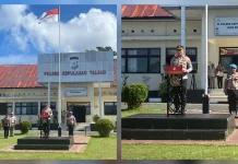 Pimpin Apel Perdana, Kapolres Talaud Tekankan Disiplin dan Viralisasi Konten Posi