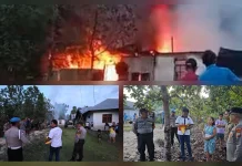 Polres Talaud Respon Cepat Kebakaran Rumah di Annalan