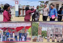 Polsek Kabaruan Lakukan Pengamanan Pembukaan Pesparawi HUT PKB Germita