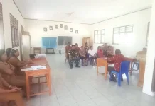 Babinsa Miangas Hadiri Rapat Komite SMP Negeri Miangas