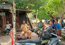Babinsa Beo Komsos dengan Warga