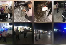 Polsek Melonguane Tertibkan Pengguna Knalpot Brong dalam Patroli Malam