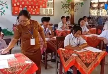 SMPN 1 Lirung di Talaud Gelar UAS