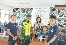 Babinsa Melonguane Pendampingan Pembagian MBG