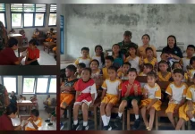 Babinsa Kakorotan Dampingi Vaksinasi BIAS di Sekolah Dasar