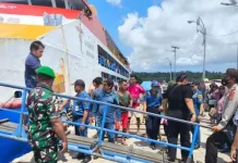 Polsek Melonguane Jaga Kamtibmas Pelabuhan Melonguane