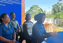 Sambut HUT ke-80, Jalasenastri Lanal Melonguane Ikuti Ceramah Kesehatan