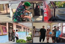 Tentara Kawal Program MBG di Kecamatan Beo