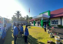 Kemenag Talaud Gelar Upacara Hardiknas