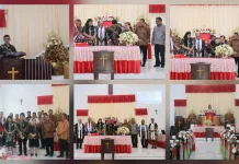 Bupati Talaud Hadiri Ibadah Minggu di Germita Zwaan