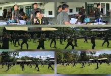 Prajurit Kodim 1312/Talaud Ikuti Ujian Kenaikan Sabuk Silat