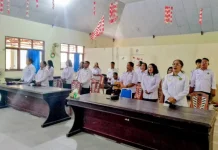 Pegawai Bimas Kristen Kemenag Talaud Gelar Ibadah Rutin