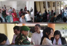 TNI AD Jaga Khidmat Ibadah Kenaikan Yesus di Perangen