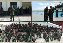 Babinsa Koramil 1312-08/Melonguane Laksanakan Renang Militer Dasar