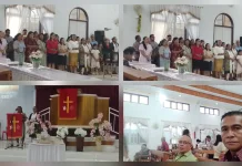 Kapolsek Melonguane Hadiri Minggu Kasih di Germita Sangkundiman